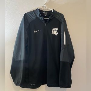 MSU Michigan State Dri-fit Nike half-zip | size L